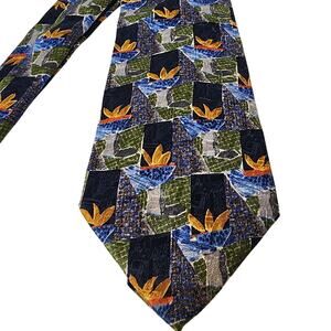 Ermenegildo Zegna Tie Mens Necktie 100% Silk Made In Italy Vintage 3.75" x 60"